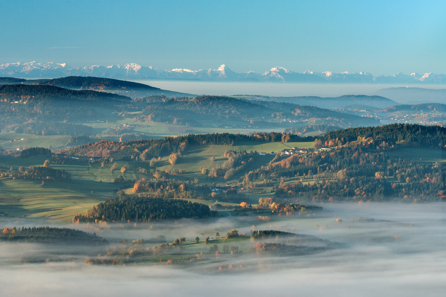 Pohled z rozhledny Alpenblick I