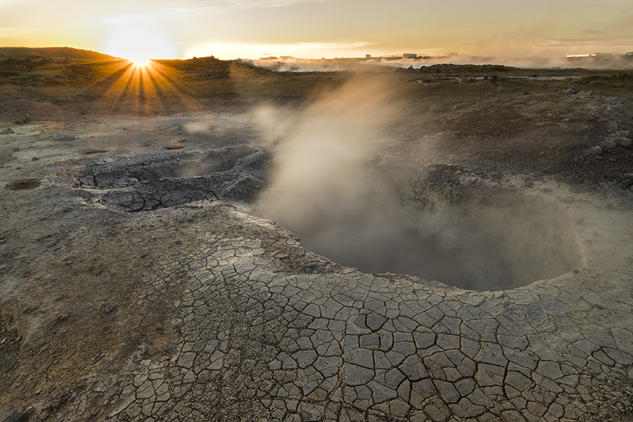 Gunnuhver - Grindavik, geotermální oblast