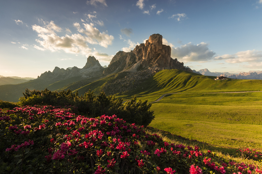 Podvečer v Passo di Giau