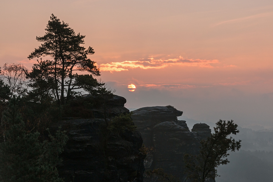 Svítání na Bastei